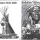Between 1967 and 1979, the annual Washington Redskin press guides, shown below, displayed American Indian imagery on the cover page